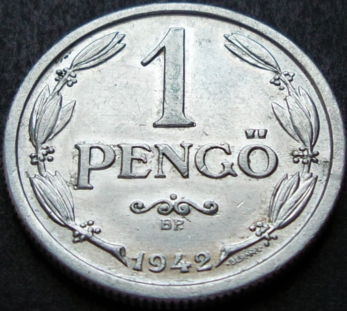 Moneda istorica 1 PENGO - UNGARIA, anul 1942 * cod 1661