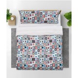 Lenjerie dubla,100% bumbac,4 piese, Luis