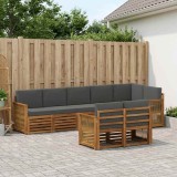 Cumpara ieftin Set de canapele de exterior 7 buc. 8-Locuri Natural si Antracit