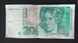 Bancnota Germania - 20 Deutsche Mark 1991