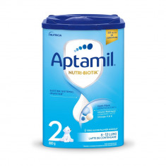 Lapte praf Aptamil Nutri-Biotik 2, 800 g, 6-12 luni