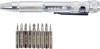 Set Surubelnita Metalica cu Biti VOREL 10 Piese CrV, PH00, PH0, PH1, T6, T7, T8, 1.0, 1.5, 2.0 mm