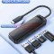 HUB UsbC 4 in 1 cu conector Type-C TRANYOO HB1-C