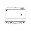 Radiator racire Lexus Rx (Xu10), 01.1998-07.2000, Motorizare 3, 0 V6 163kw Benzina, tip climatizare Cu/fara AC, cutie automata, dimensiune 738x450x26