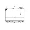 Radiator racire Lexus Rx (Xu10), 01.1998-07.2000, Motorizare 3, 0 V6 163kw Benzina, tip climatizare Cu/fara AC, cutie automata, dimensiune 738x450x26