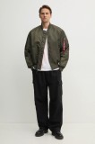 Alpha Industries geacă bomber cu două fețe Ma-1 Reversible bărbați, culoarea verde, de tranziție 100101.04-green