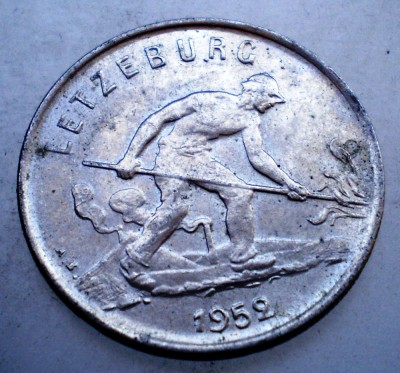 2.146 LUXEMBURG LUXEMBOURG 1 FRANC 1952 foto