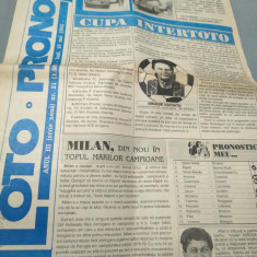 ZIAR LOTO-PRONO NR, .21 25 MAI1992 AUTOTURISME LA LOZ IN PLIC/CUPA INTERTOTO