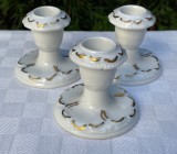 Trei sfesnice din portelan fin german ROSENTHAL SANSSOUCI, Decorative