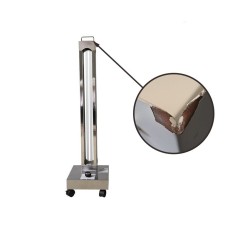 Lampa bactericida UVC 150W portabila, cu ozon, din inox, telecomanda si temporizator, 120 mp, efect germicid, RESIGILAT