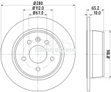 Disc frana CITRO&Euml;N C5 III (RD_) (2008 - 2017) KRIEGER 0950004256