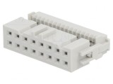 Mufă IDC Mamă 16 PIN Aurit 1,27mm