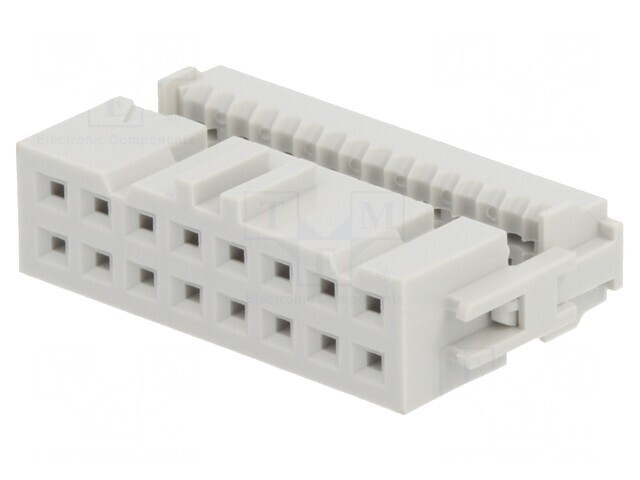 Mufă IDC Mamă 16 PIN Aurit 1,27mm