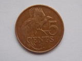 5 CENTS 1976 TRINIDAD TOBAGO, America Centrala si de Sud