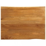 Blat masă cu margini, 110x80x3,8 cm, lemn masiv mango