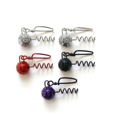 Plumb Fanatik Tirbușon fațetat culoare MIX / 20gr / 5buc