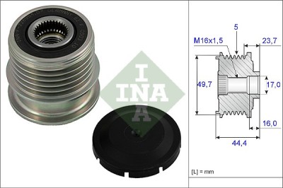 INA 535 0011 10 Sistem roata libera, generator foto