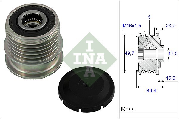 INA 535 0011 10 Sistem roata libera, generator