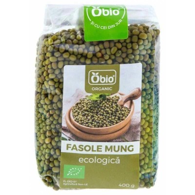 Fasole Mung Bio 400 grame Obio foto