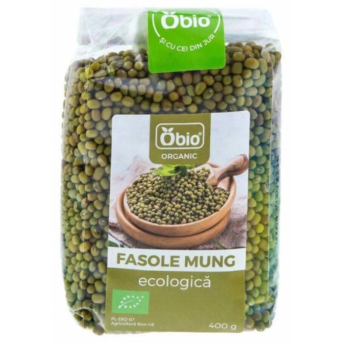 Fasole Mung Bio 400 grame Obio