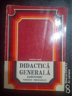 Didactica generala-compendiu versiune programata-Vincenty Okon foto