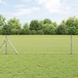 VidaXL &Icirc;mprejmuire hexagonală 0.6x25 m din oțel galvanizat