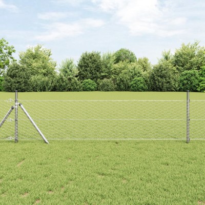 vidaXL &amp;Icirc;mprejmuire Hexagonală 0.4x10 m Oțel Galvanizat foto