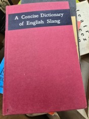 A Concise Dictionary of English Slang - B.A. Phythian