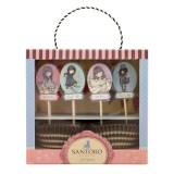 Gorjuss Set forme hartie cupcake - Sweet Tea Sweet Cake