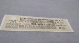CUPOANE /BON DE TREZORERIE CU REDUCERE 1924 UNGARIA