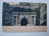 Carte postala circulata la Orsova in 1899, BUDAPESTA Alagut - Tunell