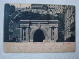 Carte postala circulata la Orsova in 1899, BUDAPESTA Alagut - Tunell, Ungaria, Printata