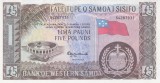 Bancnota Samoa de Vest 5 Pound ( 1963/ 2020 ) - P15b UNC ( reprint - serie S )