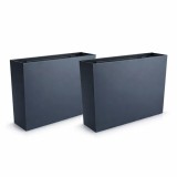 Set 2 jardiniere decorative, antracit, 58x18x49.8 cm, Urbi Case GartenVIP DiyLine