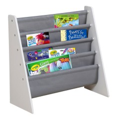 Raft car?i/jucarii copii, organizator, sec?iune, biblioteca - WHITE/GREY foto