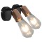 Spoturi luminoase bec filament 2 buc. negru și arămiu 2 W E27
