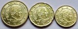 Set 3 Monede Belgia 10, 20, 50 Centi 2019-2023 UNC KM#334-336