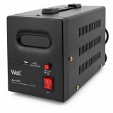 Stabilizator automat de tensiune cu releu 2000VA 1200W, negru Well, resigilat ADS-AVR-REL-GUARD2000-WL