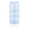 Recipient Lapte Praf BabyJem, 3 Compartimente, Bleu, Portabil, Fara BPA, Dispozitiv Hranire