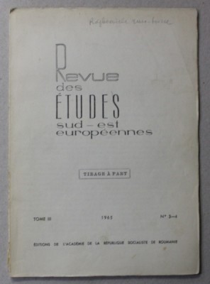 LE GUERRE RUSSO - TURQUE DE 1768 - 1774 ET LES GRECS par ARIADNA CAMARIANO - CIORAN , 1965 foto
