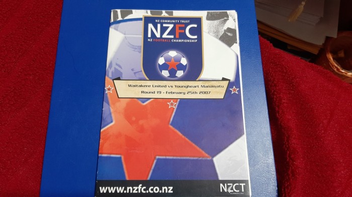 program Waitakere United - Youngheart manawatu
