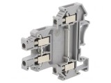 Conector &Icirc;mbinare Șine 2 Piste 4 Borne Gri Poliamidă