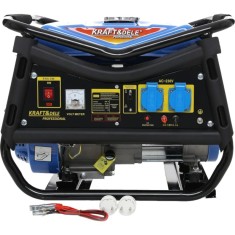 Generator pentru curent, monofazat, pe benzina, 3000 W, 7 CP, motor in 4 timpi racit cu aer, capacitate rezervor 15 litri, pornire manuala, Kraft