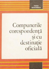 Compunerile corespondenta si cu destinatie oficiala (1979) foto