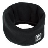Fular Circular Negru cu Captuseală Fleece și Patch Rubber pentru Bărbați, CMCLASS