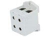 Conector de șine 25-150mm&sup2; 4 borne gri 51mm
