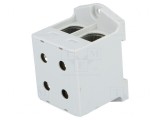 Conector de șine 25-150mm&sup2; 4 borne gri 51mm