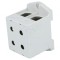 Conector de șine 25-150mm&sup2; 4 borne gri 51mm
