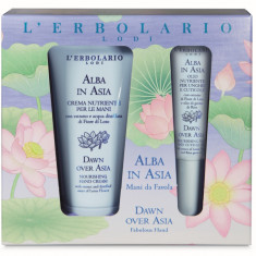 Kit Fabulous Hand Dawn over Asia Crema de maini 50ml + Ulei de unghii si cuticule 7,5ml, L'Erbolario