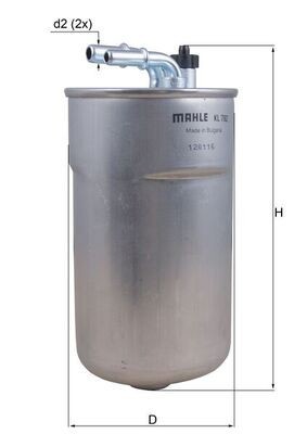 MAHLE KL 792 filtru combustibil foto